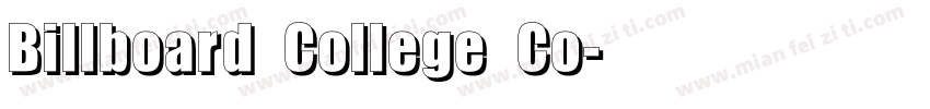 Billboard College Co字体转换